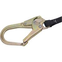 SA-6402-4 Shock Absorbing Lanyard, 4', Form Hook Center, Snap Hook Leg Ends, Polyester Sécurité Médic