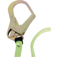 SA-54022-4 Shock Absorbing Lanyard, 4', Form Hook Center, Snap Hook Leg Ends, Polyester Sécurité Médic