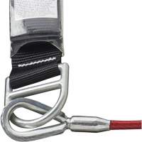 SA-5500-4 Shock Absorbing Lanyard, 4', Snap Hook Center, Snap Hook Leg Ends, Galvanized Steel Sécurité Médic