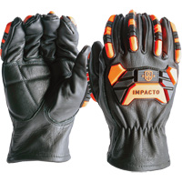 Impact & Cut Protection Gloves, 7, Cowhide Palm Sécurité Médic
