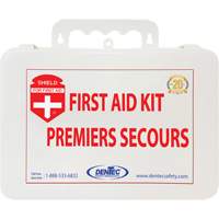 Trousse de premiers soins Shield, R&eacute;pond ou surpasse la norme CSA Z1220-24 type 2 environnements &agrave; faible risque, Petit (2-25 travailleurs) Sécurité Médic