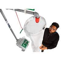 Trousse d'analyse de douche de s&eacute;curit&eacute; avec seau et manchon de douche Sécurité Médic