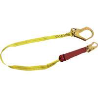 External Energy Absorber Lanyard with 2-1/4" Hook, 6', Snap Hook Center, Snap Hook Leg Ends, Polyester Sécurité Médic