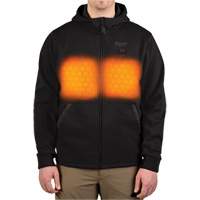 M12 Heated Hoodie (Jacket Only), Men's, Medium, Black, Poly-Cotton Sécurité Médic