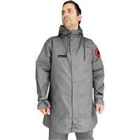 Manteau CoreMAX FR 35" avec capuchon attach&eacute;, Petit, Gris Sécurité Médic