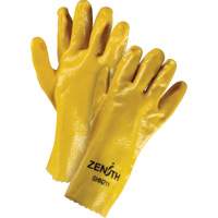 Gants &agrave; fini rugueux et r&eacute;sistants aux produits chimiques, Taille 9, 12" lo, PVC, Doublure en Interlock, 47-mil Sécurité Médic