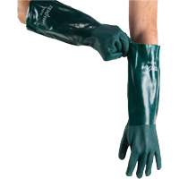 Gants verts &agrave; double enduit, 18" lo, PVC, Doublure en Jersey de coton, 70 mils Sécurité Médic
