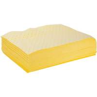 Bonded Sorbent Pads, Hazmat, 15" x 19", 8 gal. Absorbancy Sécurité Médic