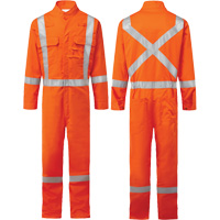 Bizflame&reg; 88/12 Iona 7 oz. FR510 FR Coverall, Size 36, Orange Sécurité Médic