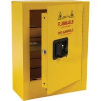Mini Flammable Safety Cabinet, 2 Gal., 1 Door, 17" W x 22" H x 8" D Sécurité Médic