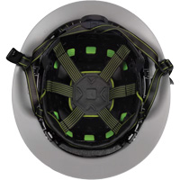 Casque Fibre Metal de style escalade avec bordure compl&egrave;te, R&eacute;pond aux normes CSA type 2, Suspension Rochet, Ventil&eacute; Sécurité Médic