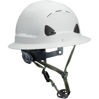 Casque Fibre Metal de style escalade avec bordure compl&egrave;te, R&eacute;pond aux normes CSA type 2, Suspension Rochet, Ventil&eacute; Sécurité Médic