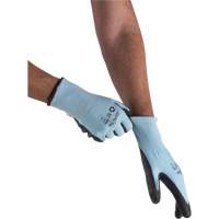 Gants &eacute;lastiques &eacute;cologiques r&eacute;sistants &agrave; la coupe, Taille 9, Calibre 13, Rev&ecirc;tement Polyur&eacute;thane, Enveloppe en PEHP/rPET, ASTM ANSI niveau A3 Sécurité Médic