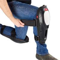 Dynamic Flooring Knee Pad, Hook and Loop Style, Plastic Caps, Foam Pads Sécurité Médic