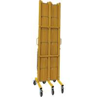 Expandable Barrier, 84" H x 20' L, Yellow Sécurité Médic