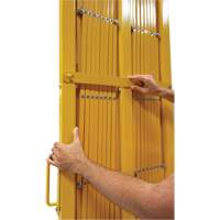 Expandable Barrier, 84" H x 20' L, Yellow Sécurité Médic