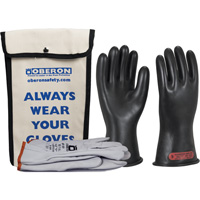 Class 0 Rubber Electrical Glove Kit, 8, 11" L, 20 cal/cm², NFPA 70E Sécurité Médic