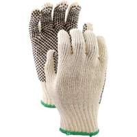 417 PVC Dotted String Knit Gloves, Poly/Cotton, Single Sided, Small Sécurité Médic