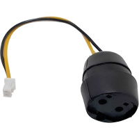 Connecteur de prise pour panneau &agrave; deux broches pour &eacute;couteurs Molex Sécurité Médic