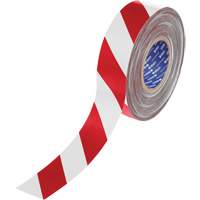 ToughStripe&reg; Max Floor Marking Tape, 2" x 100', Polyester, Red and White Sécurité Médic