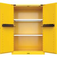 Utili-Guard+ Flammable Safety Cabinet, 45 gal., 2 Door, 43" W x 65" H x 22" D Sécurité Médic