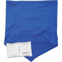 Cache-cou/bandana de refroidissement Chill-Its 6482 avec sachet r&eacute;frig&eacute;rant &agrave; changement de phase r&eacute;utilisable, petit/moyen, Bleu Sécurité Médic