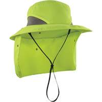 Chapeau de garde forestier 8934 Chill-Its avec prot&egrave;ge-nuque, petit/moyen, Lime haute visibilit&eacute; Sécurité Médic