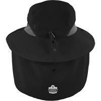 Chapeau de garde forestier 8934 Chill-Its avec prot&egrave;ge-nuque, petit/moyen, Noir Sécurité Médic