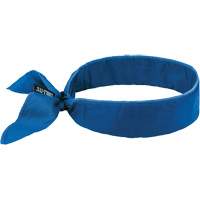 Bandeau de refroidissement Chill-Its 6702 avec polym&egrave;res int&eacute;gr&eacute;s et fermeture &agrave; nouer, Bleu Sécurité Médic