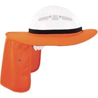 Visi&egrave;re universelle avec protection de la nuque pour casque de s&eacute;curit&eacute; Chill-Its 6661, Orange haute visibilit&eacute; Sécurité Médic