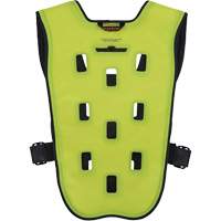Veste de refroidissement &eacute;vaporatif Chill-Its 6685 avec fermeture &agrave; glissi&egrave;re, T-petit, Jaune lime haute visibilit&eacute; Sécurité Médic