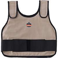 Chill-Its 6230 Standard Phase Change Cooling Vest with Rechargeable Packs, Small/Medium, Khaki Sécurité Médic