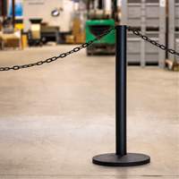 Industrial Stanchion Kit with Plastic Chain, 37" High, Red Sécurité Médic