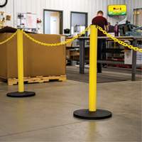 Industrial Stanchion Kit with Plastic Chain, 37" High, Red Sécurité Médic
