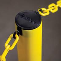 Industrial Stanchion Kit with Plastic Chain, 37" High, Red Sécurité Médic