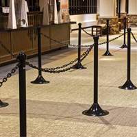 Plastic Barrier Chain, Green, 2" Link, 100' Length Sécurité Médic