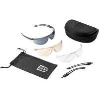Gunfire 2.0 Ballistic Protection Safety Glasses Kit, Clear/Copper/Smoke Lens, Anti-Fog/Anti-Scratch, ANSI Z87+ Sécurité Médic
