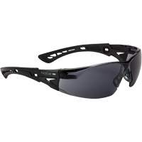 Rush+ BSSI Safety Glasses, Smoke/Grey Lens, Anti-Fog/Anti-Scratch, ANSI Z87+ Sécurité Médic
