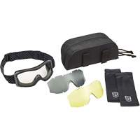X1000 Ballistic Protection Goggles Kit, Amber/Clear Lens, Anti-Fog/Anti-Scratch, Direct Vent Sécurité Médic