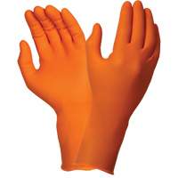 Gants jetables TOUCHNTUFF 93-800, 6,5/7, Latex/N&eacute;opr&egrave;ne/Nitrile, 23,6-mils, Sans poudre, Orange Sécurité Médic