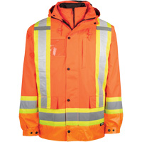 Manteau haute visibilit&eacute; 7-en-1, Polyester, Orange haute visibilit&eacute;, T-petit Sécurité Médic