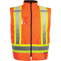 Manteau haute visibilit&eacute; 7-en-1, Polyester, Orange haute visibilit&eacute;, T-petit Sécurité Médic