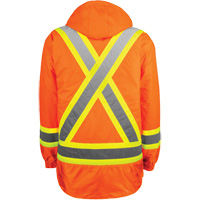 Manteau haute visibilit&eacute; 7-en-1, Polyester, Orange haute visibilit&eacute;, T-petit Sécurité Médic