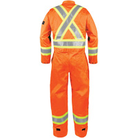 High-Visibility Fire-Resistant Coveralls, Size Small, Orange Sécurité Médic