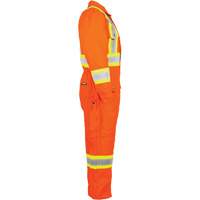 High-Visibility Lined Canvas Overalls, Small, High Visibility Orange Sécurité Médic