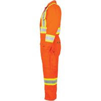 High-Visibility Lined Canvas Overalls, Small, High Visibility Orange Sécurité Médic
