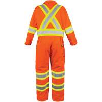 High-Visibility Unlined Coveralls, Small, High Visibility Orange Sécurité Médic