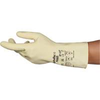 Gants naturels et l&eacute;gers AlphaTec 87-137, Taille 7, 11,8" lo, Latex de caoutchouc, 16 mils Sécurité Médic