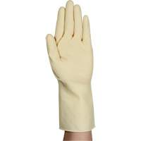 Gants naturels et l&eacute;gers AlphaTec 87-137, Taille 7, 11,8" lo, Latex de caoutchouc, 16 mils Sécurité Médic