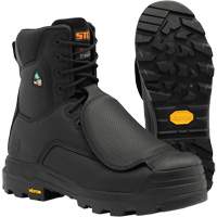 Bottes de travail Vulcan avec protecteur m&eacute;tatarsien &agrave; l'ext&eacute;rieur, Cuir, Taille 5, Imperm&eacute;able Sécurité Médic